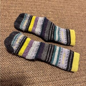 Smartwool toddler merino wool blend hiking winter Colorful Striped Kids Socks